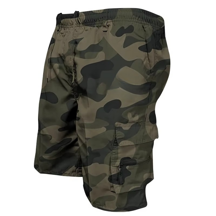 Herre's Løse Passform Cargo Shorts med Mange Lommer - Casual Sommer Utendørs Arbeidsshortser i Stor størrelse Luvikno