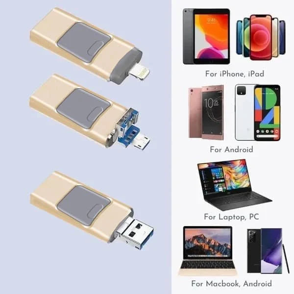 Luvikno | 4 i 1 Høy-kvalitets USB-flashminne