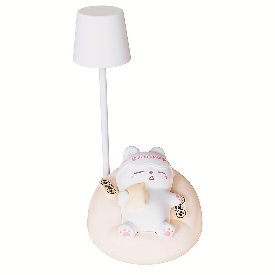 LumiKat Lampe - Søt LED Katt Nattlampe Luvikno