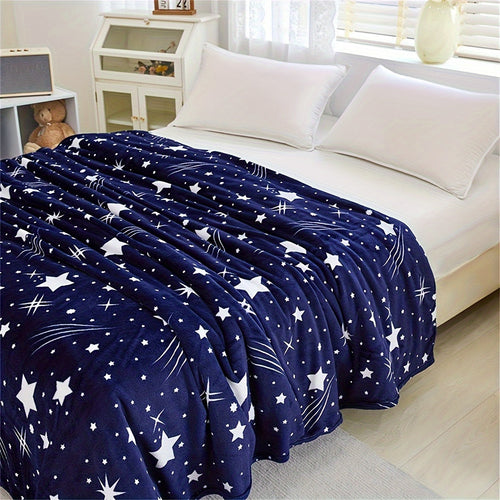 MeteorFleece – Myk Fleece Teppe med Meteor Mønster Luvikno