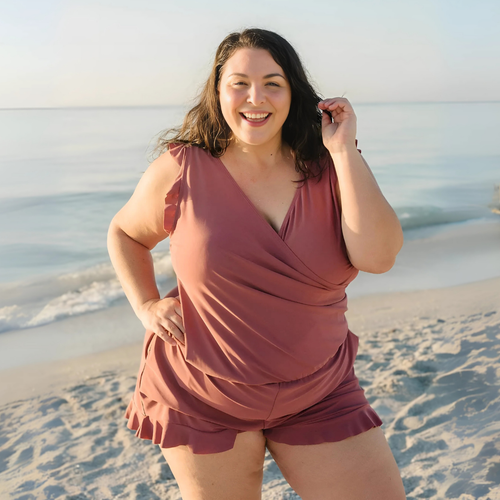 Luvik | Naisten uimapuku Curvy Fit - Joustava