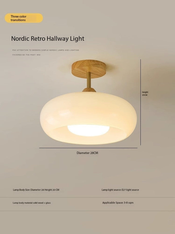 LED Nordic Persimmon Pendellampe - Naturlig Tre Utgave Luvikno