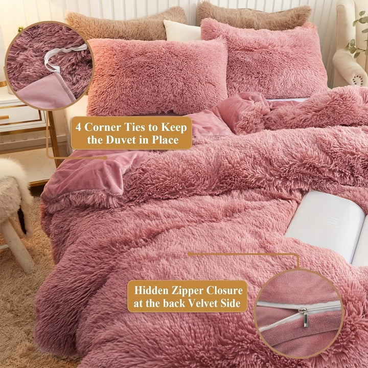 Luvikno | Ultra Soft Plush Duvet Cover Set with Zipper - Luksus & Komfort