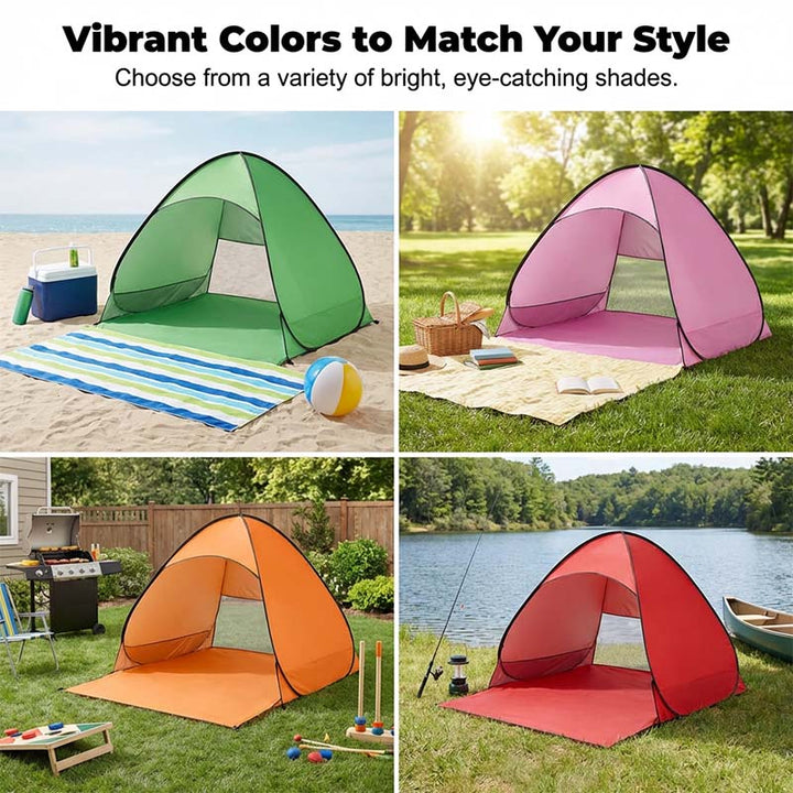 SunSail Breeze Pop-Up Strandtelt 98% UV Beskyttelse | Luvikno