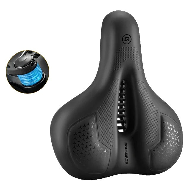 Luvikno | Komfortabel Syklesete med Støtdemping og Pustende Design – Ergonomisk Syklesete med Utykket Silikonpute