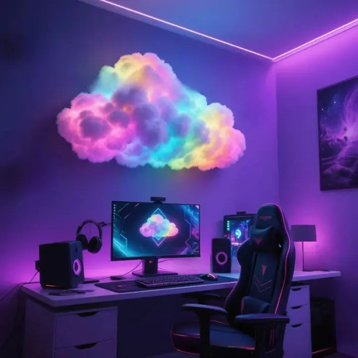 Luvikno | LED Cloud Magic Light — Fordyp deg i magisk ro og fortryllende øyeblikk av velvære