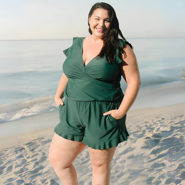 Luvik | Naisten uimapuku Curvy Fit - Joustava