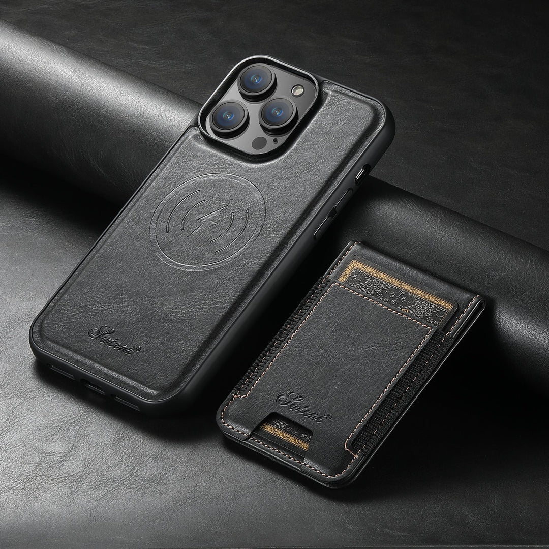 LuxLeather Case - Elegant Lærtelefonveske med MagSafe Luvikno