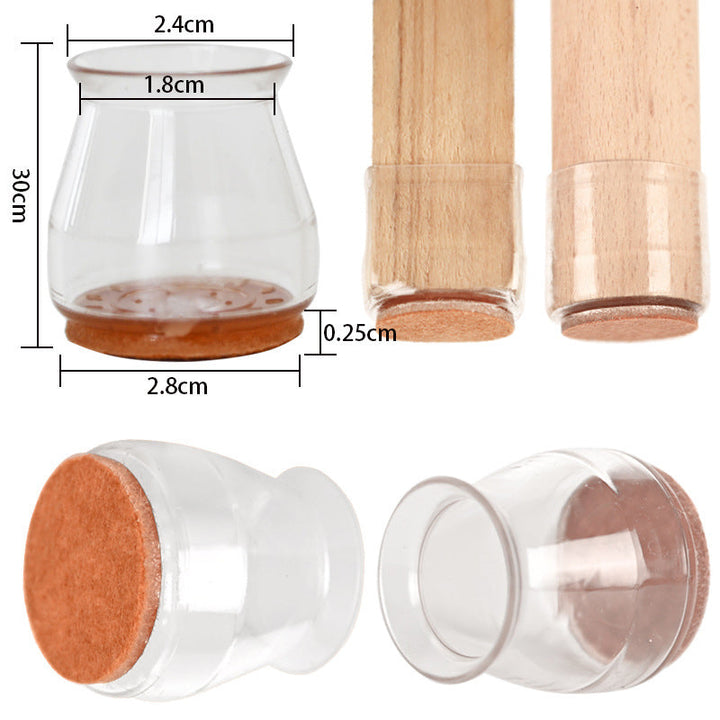 Stolbeins gulvbeskyttere (4 PCS) | Luvikno