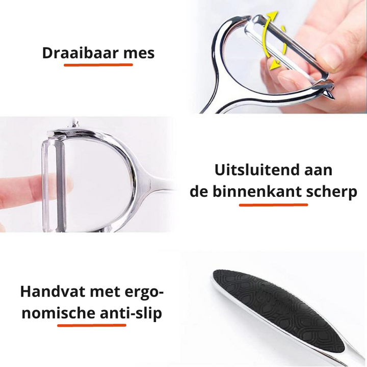 SwiftPeel - Rustfritt Stål Skreller for Presisjon & Hastighet Luvikno