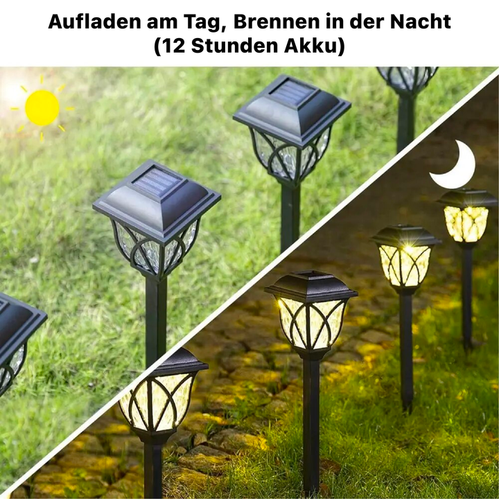 Solar LED Hage Lampe for Elegant Utendørs Atmosfære | Luvikno