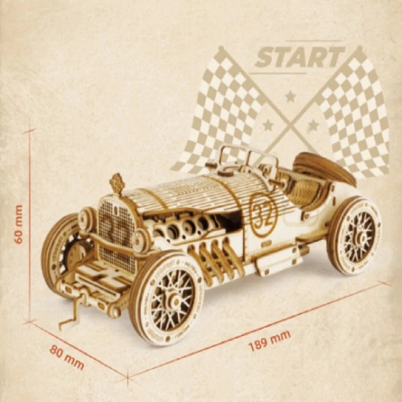 Super Tre Wooden Mechanical Model Puzzle Set | Luvikno