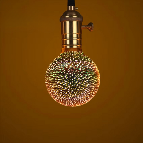 3D Starburst LED-pære – Vintage Edison fyrverkeri lys – E27 Luvikno