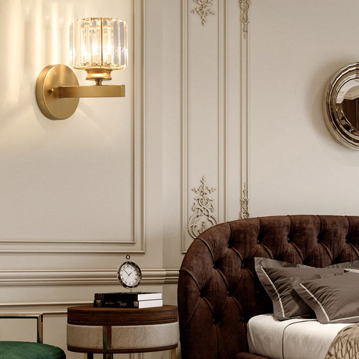 Krystallglass Vegglampe med Moderne Arm Design Luvikno
