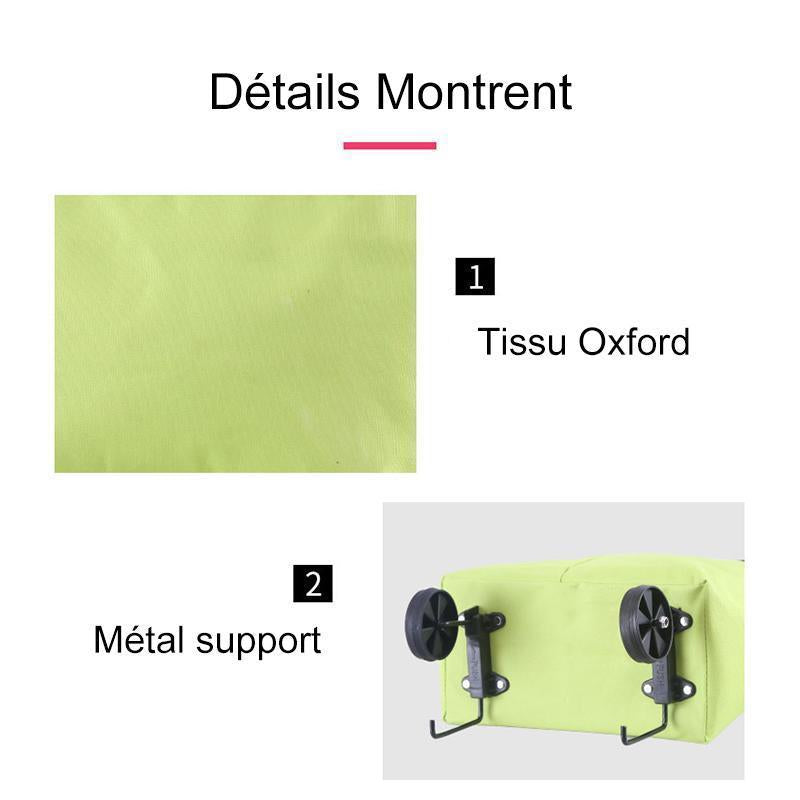 Foldbar Handlebag med Hjul | Luvikno