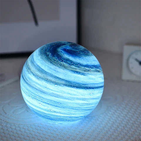 Glass Moon Lamp Luvikno