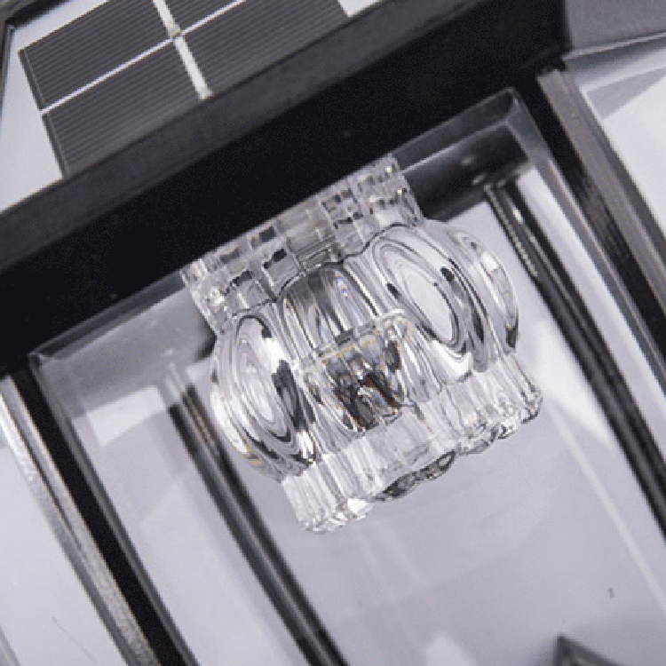 Tradisjonell europeisk aluminium glass LED sol vanntett vegglampe for utendørs patio | Luvikno