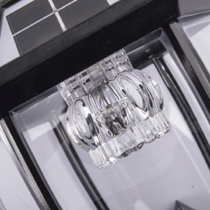 Tradisjonell europeisk aluminium glass LED sol vanntett vegglampe for utendørs patio | Luvikno