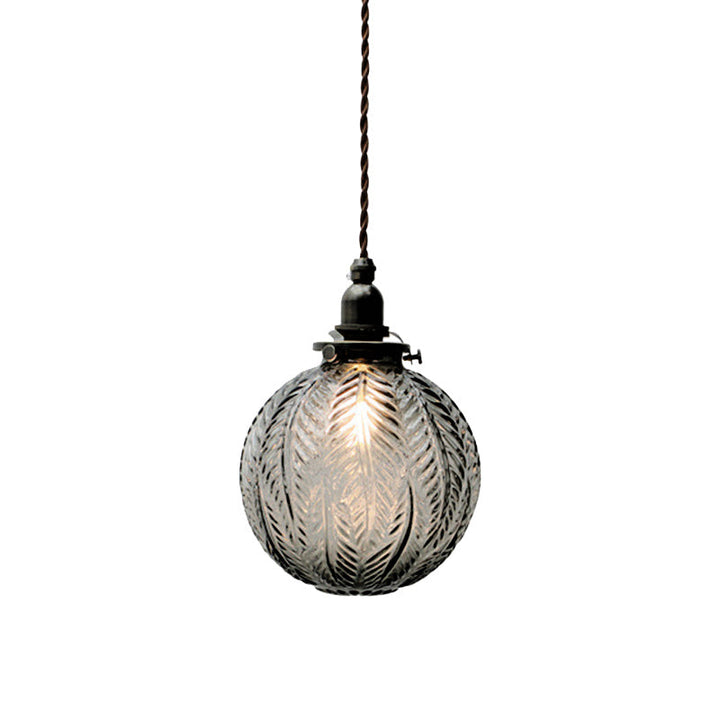 Pendellampe med vintage glasskuppel Luvikno