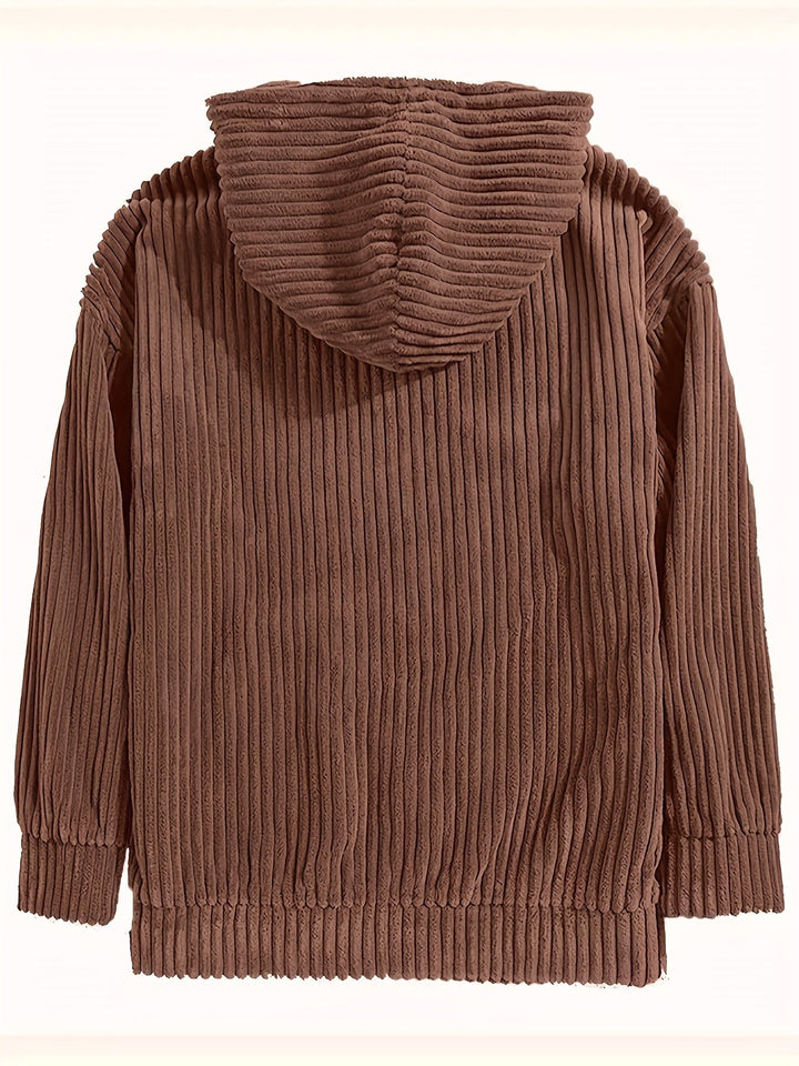 Luvik | Cordfløyel Komfort Hettegenser Sweatshirt
