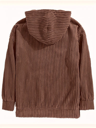 Luvik | Cordfløyel Komfort Hettegenser Sweatshirt