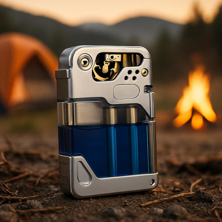 Clear Tank Metal Kerosene Lighter | Luvikno