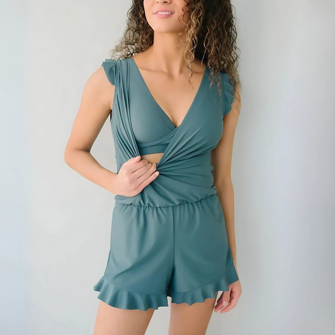 Luvik | Naisten uimapuku Curvy Fit - Joustava