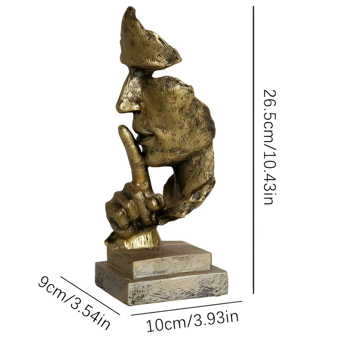 Abstract Thinker Skulptur – Moderne Deco Figur laget av Harpiks | Perfekt for Stue & Kontor | Luvikno