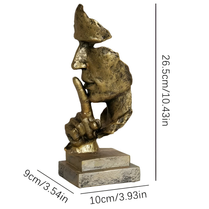 Abstract Thinker Skulptur – Moderne Deco Figur laget av Harpiks | Perfekt for Stue & Kontor | Luvikno