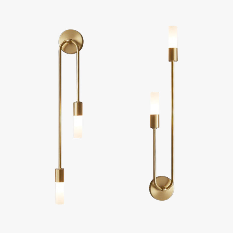 Vegglampe Gull LED Moderne Sengelampe Luvikno