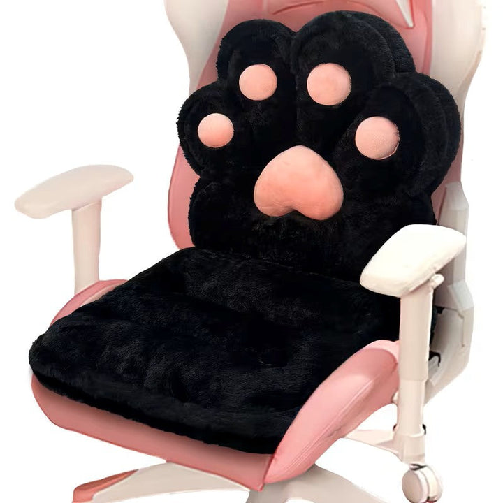 L-formet kattepfotpute – kosete og myk | Fluffy setepute for spillstoler og sofaer | Luvikno
