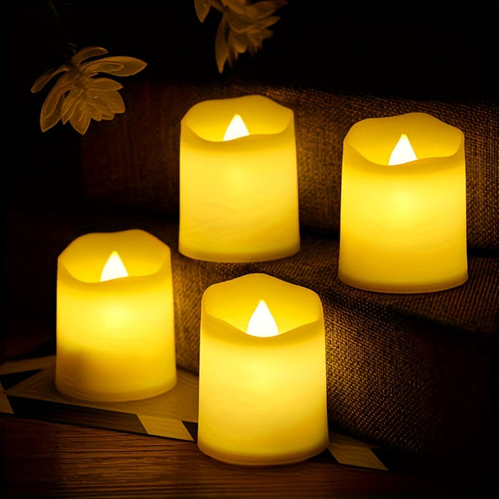 RomanticGlow - Flameless LED Te-lys for Atmosfæriske Øyeblikk Luvikno