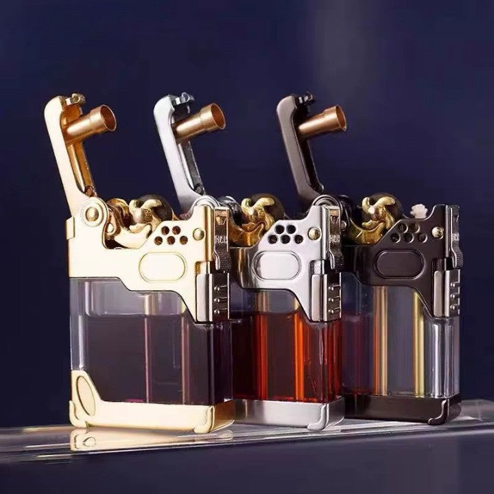 Clear Tank Metal Kerosene Lighter | Luvikno