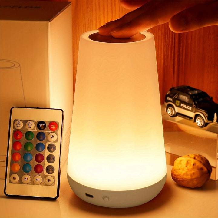 SpaceGlow – Trådløs LED Nattlampe med Timer Luvikno
