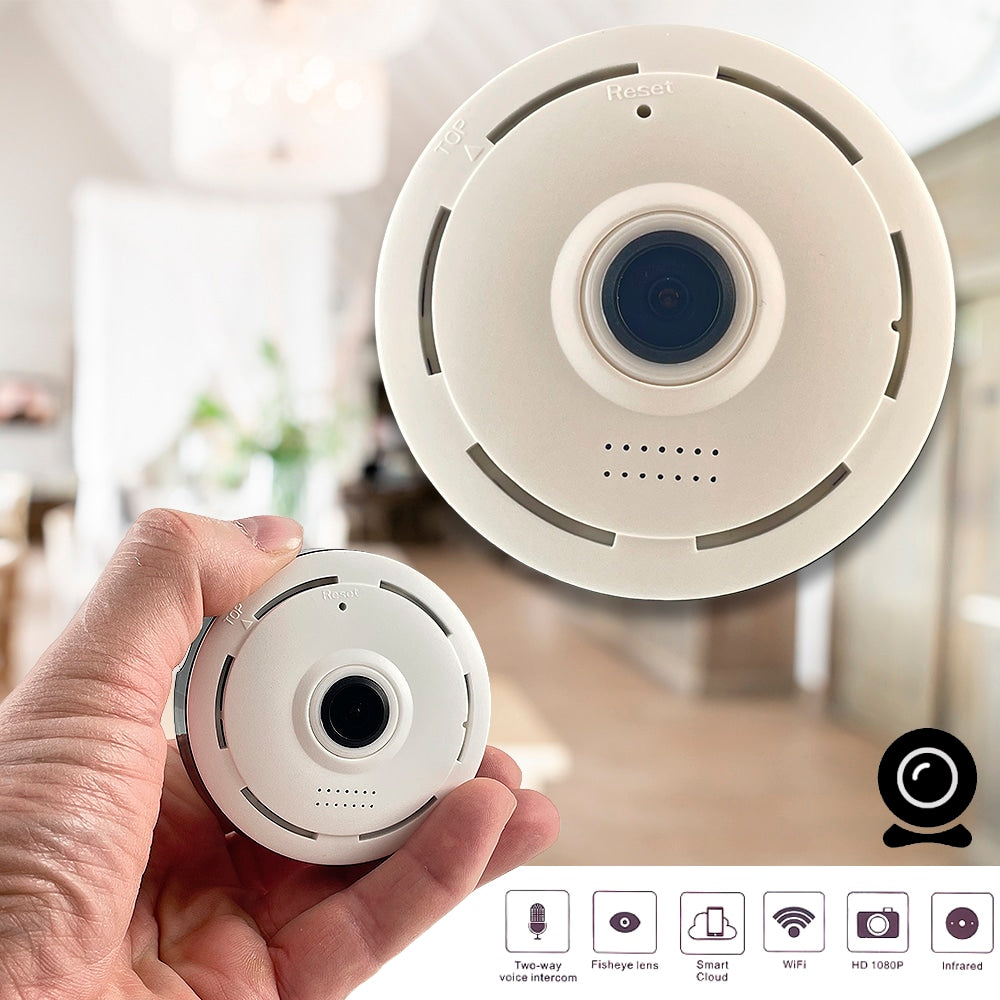 360 ° Innendørs-WiFi-Kamera | Luvikno