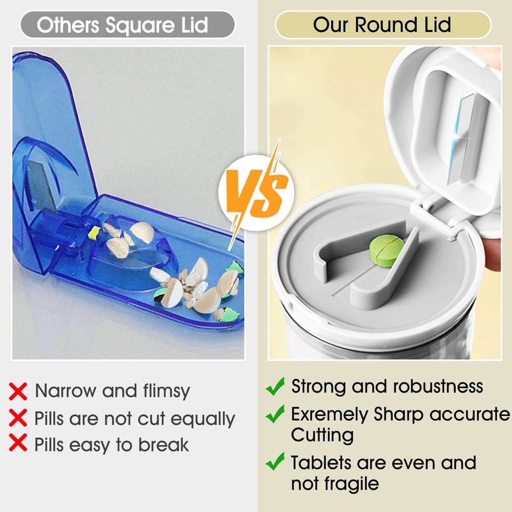 Pill cutter with dispenser | Luvikno