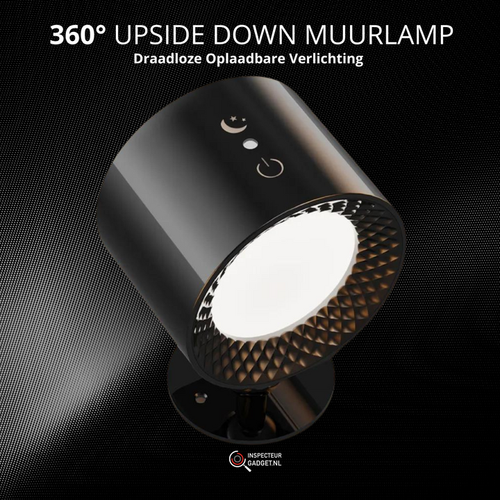 Luvikno | 360° Opp-ned Vegglampe - Trådløs Oppladbar Vegglampe