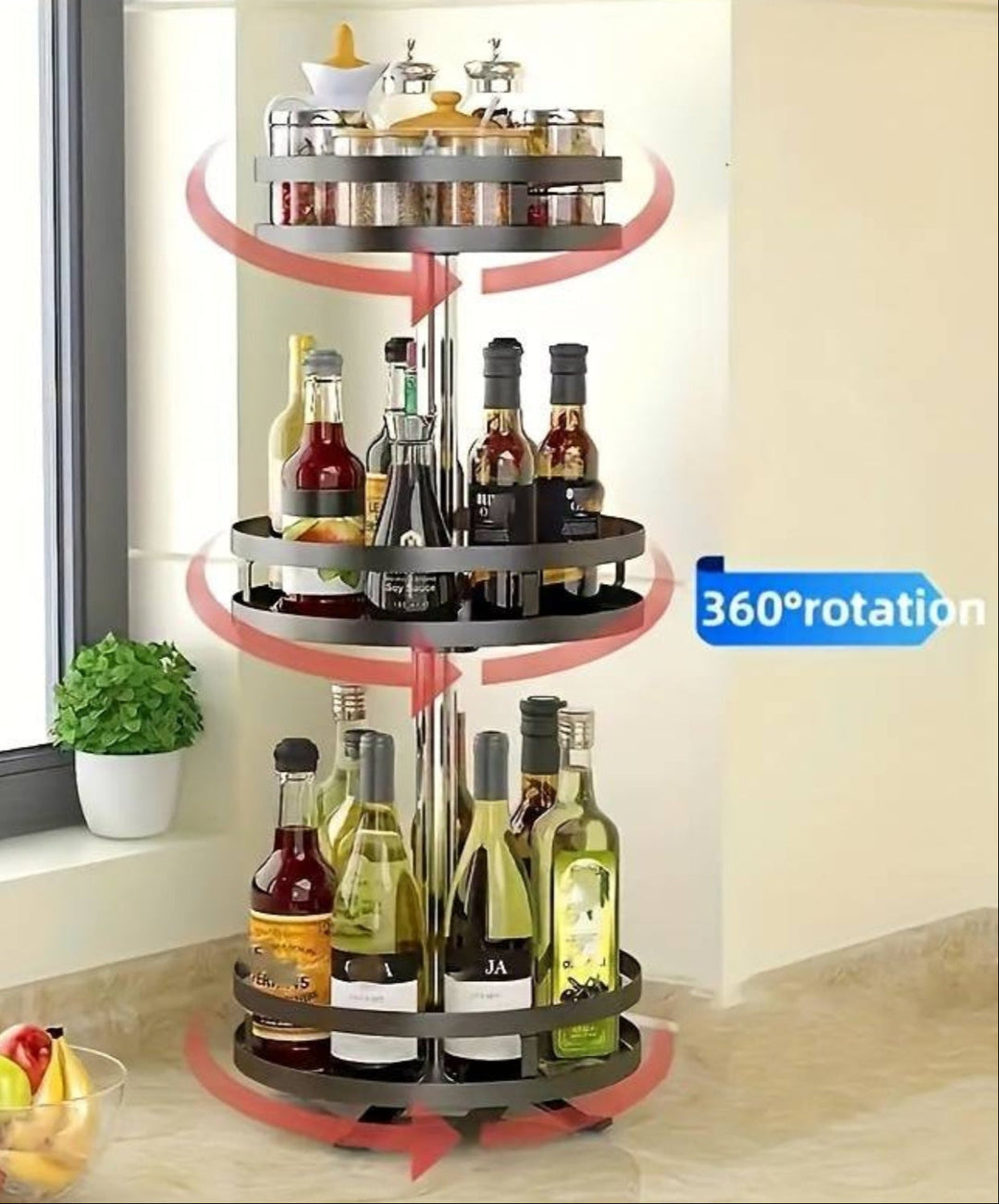 Luvikno | Roterende Lagerrack - TwistRack 360°
