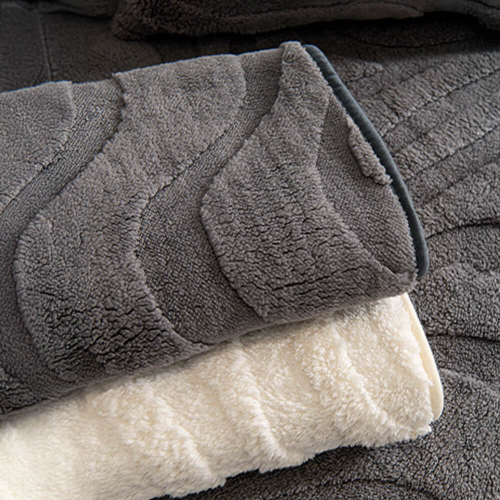 Varm Plush Bøyd Jacquard Rutsjefri Sofa Beskyttelsestrekk | Luvikno