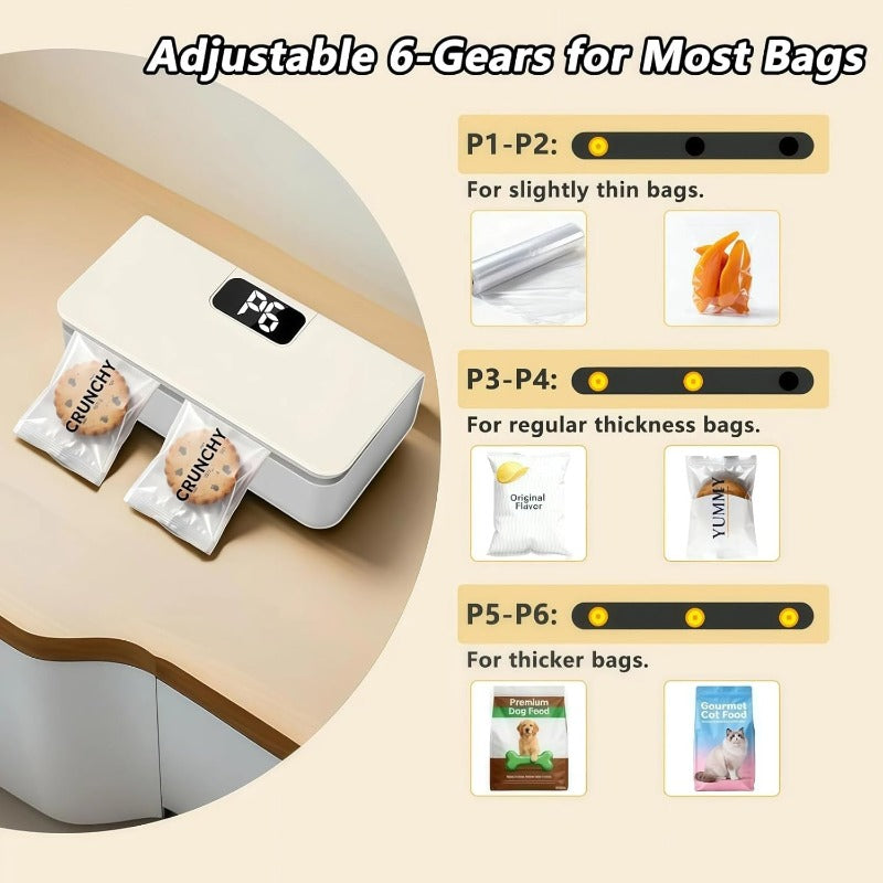 Smart Oppladbar Poseforsegler Luvikno