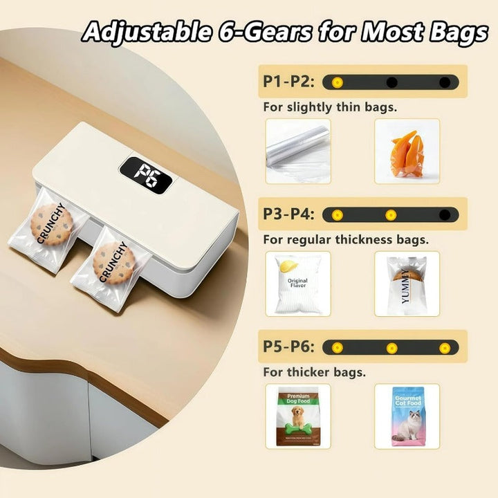 Smart Oppladbar Poseforsegler Luvikno