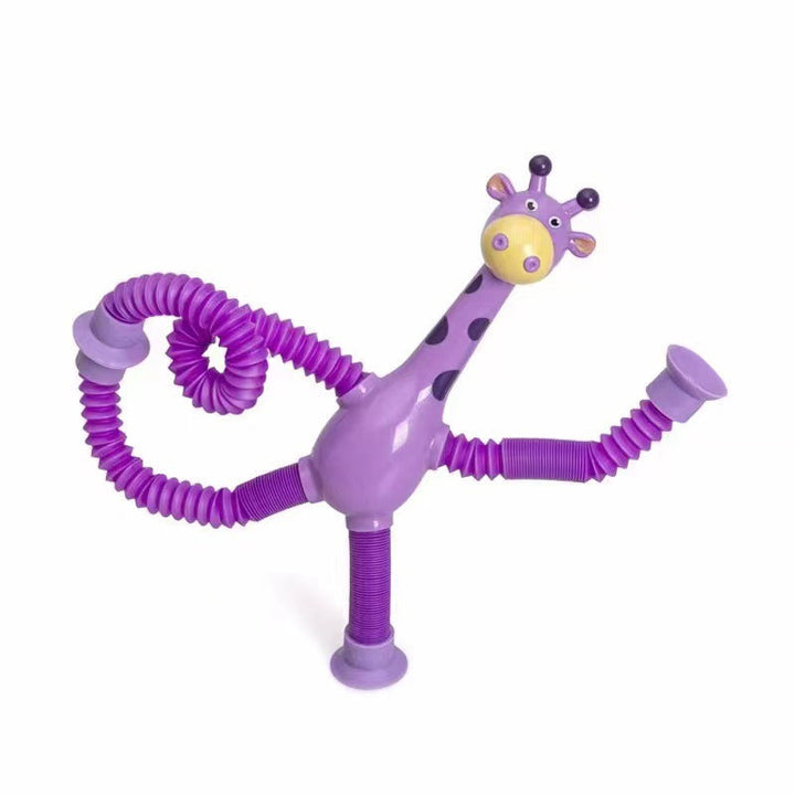 Teleskopisk Sugekop Giraff Leketøy | Luvikno