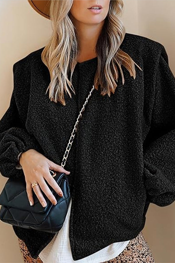 Luvik | Sametti PalloHiha rento löysä takki