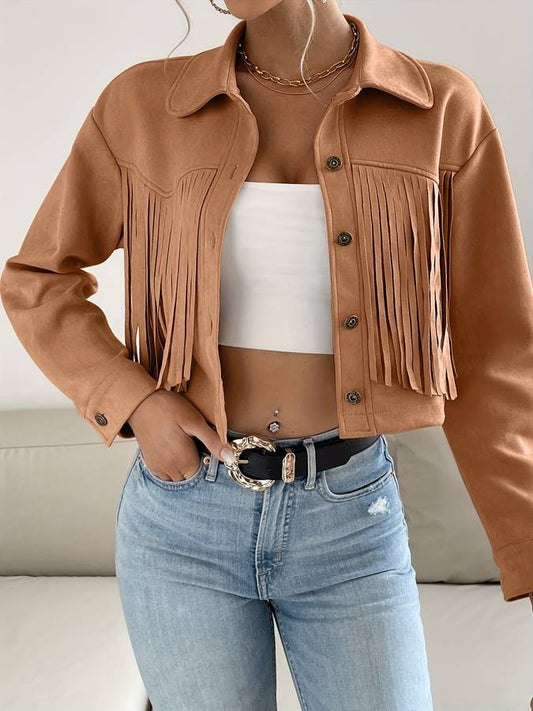 Luvik | Veste courte avec franges