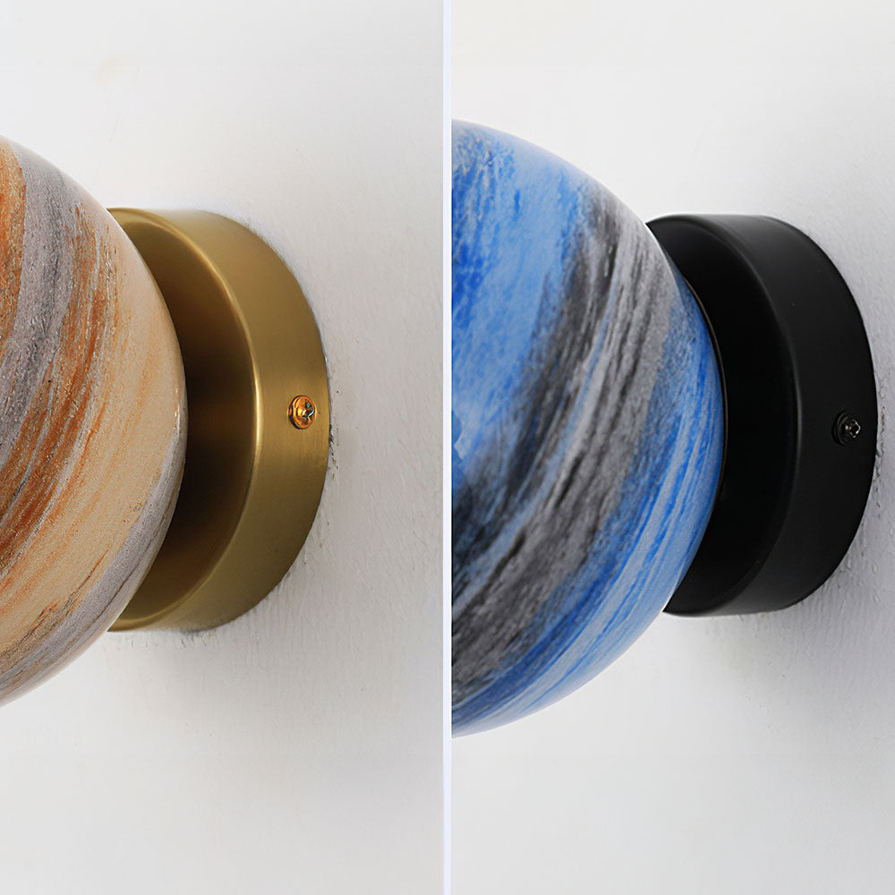 Glass Ceiling Light Modern Globe Fixture Luvikno