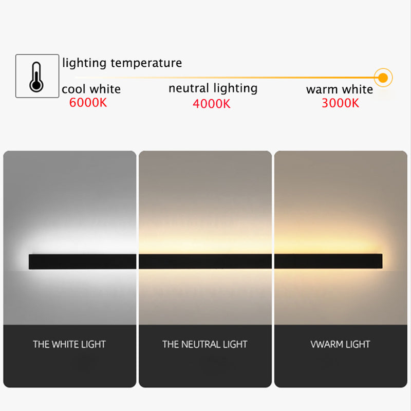 Zenith - Tight LED Vegglamper Svart Metall for Innendørs og Utendørs, Moderne Design for Hage og Hall | Luvikno