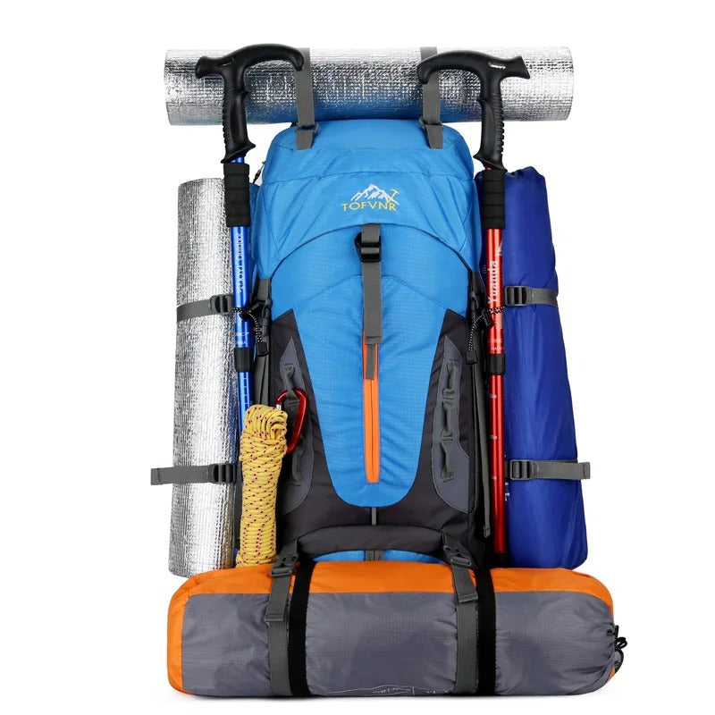 TrailBlazer Ryggsekk – Robust 65L Vanntett Ryggsekk Luvikno