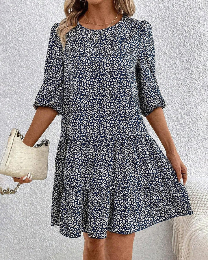 Luvik | Elegant arkipäivän mekko pyöreällä kaula-aukolla