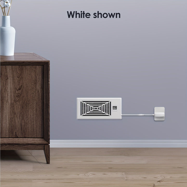 4" x 10" Smart Register Booster Fan – HVAC Byggevare med Fjernkontroll, Termostatkontroll – Stille Drift for Effektiv Oppvarming og Kjøling | Luvikno