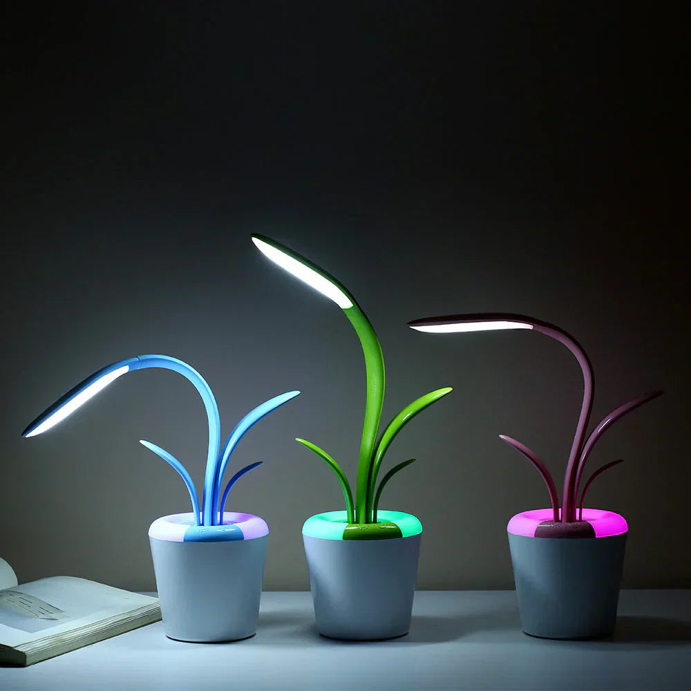 Luvikno | Moderne LED Skrivebordslampe VistaLume | Øyevennlig & Bærbar | Dimbar & Energibesparende